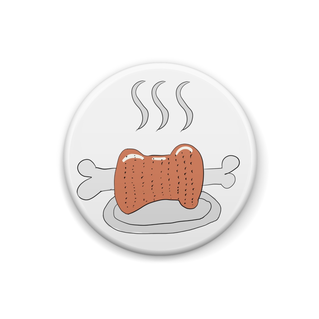 マンガ肉 缶バッジ