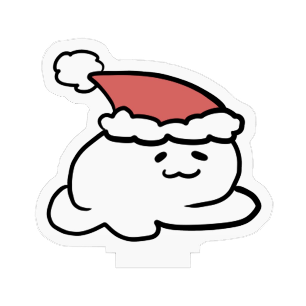 サンタ気分のお餅 アクリルスタンド