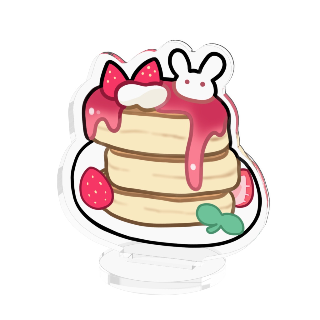 うさぎのいちごパンケーキ アクリルスタンド