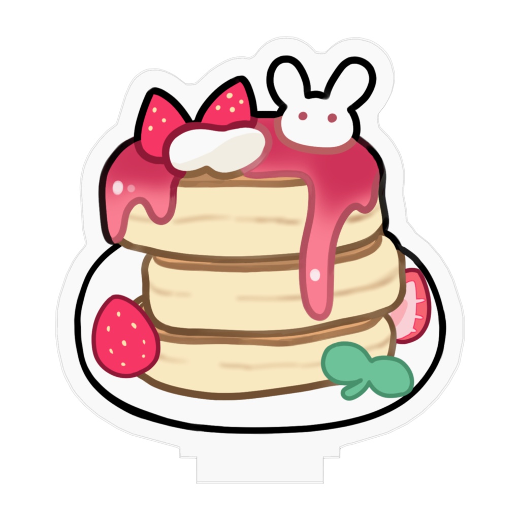 うさぎのいちごパンケーキ アクリルスタンド