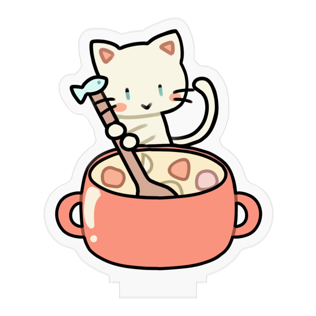 お料理だいすき白猫ちゃん アクリルスタンド