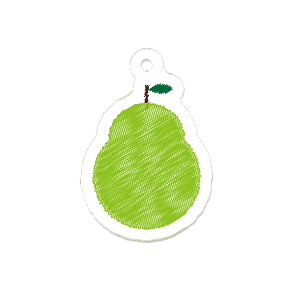 ほっこり洋ナシ　アクリルキーホルダー