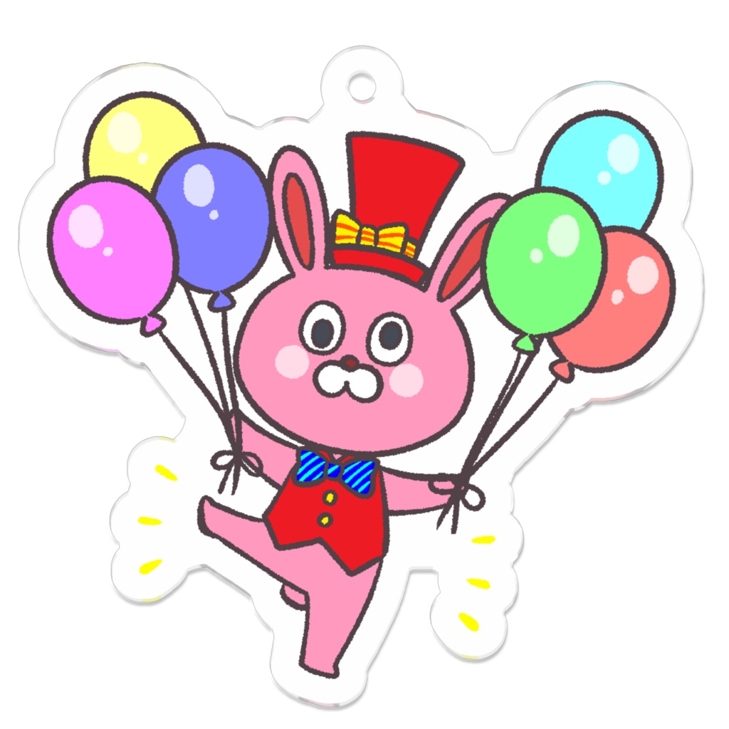 風船売りのうさぎ アクリルキーホルダー