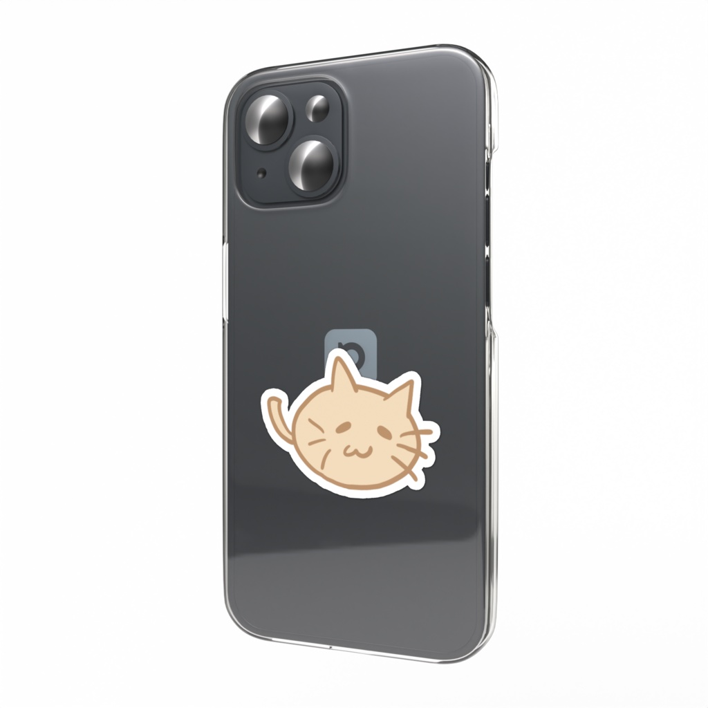 1頭身ねこちゃん スマホステッカー