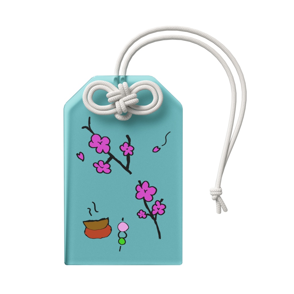 桃の花〜春のひととき〜 アクリルお守り