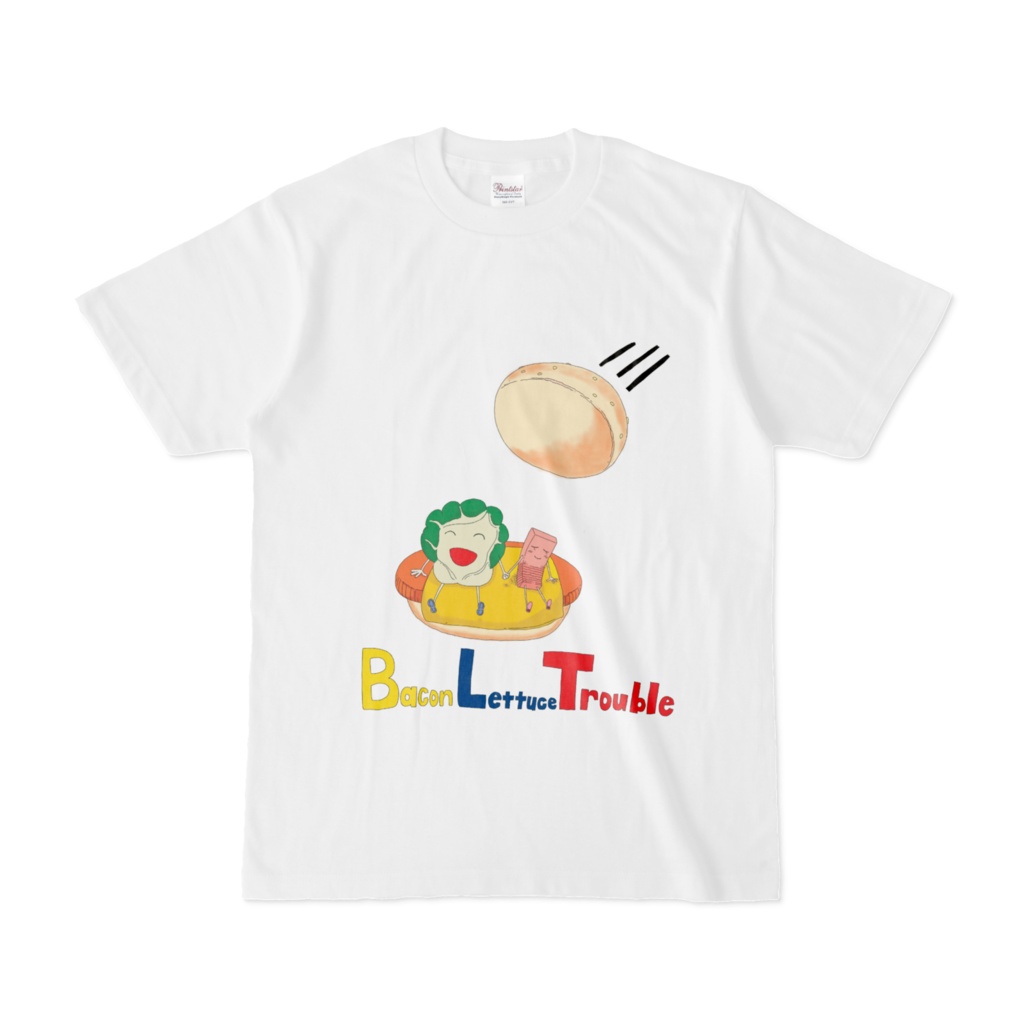 【ゆるかわ】Bacon Lettuce Trouble / BLT オリジナルTシャツ