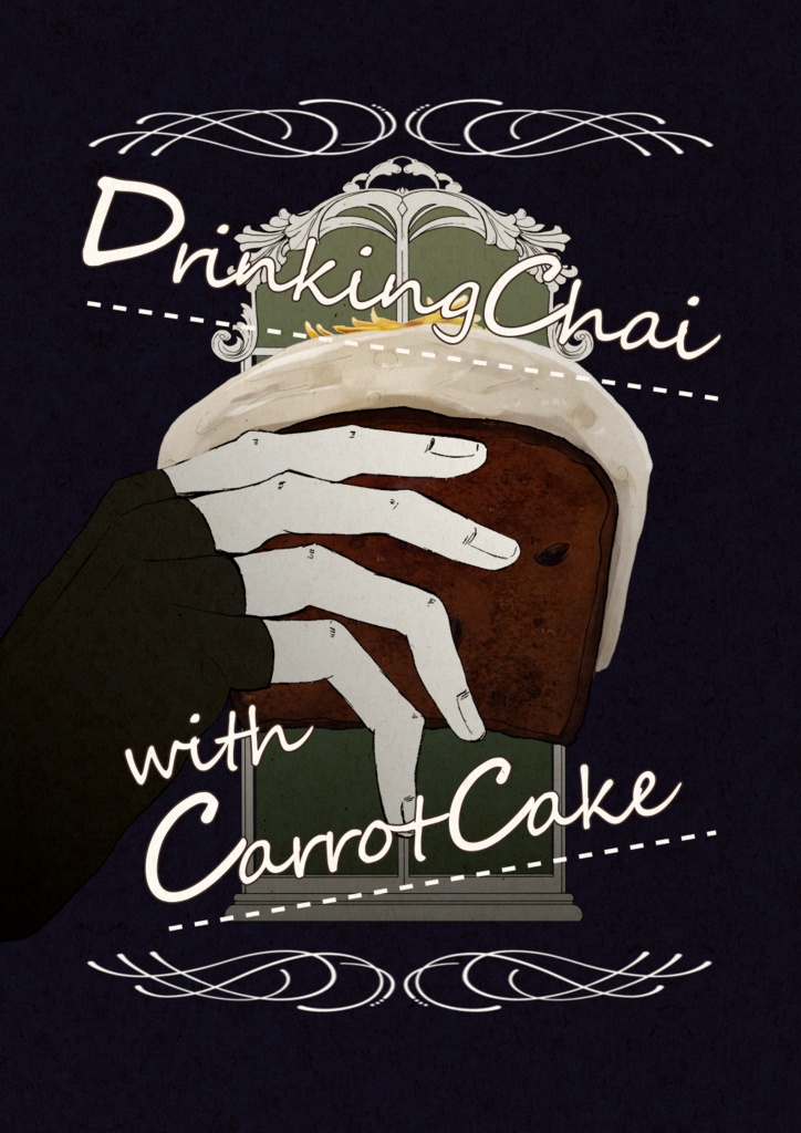 DrinkingChai with CarrotCake