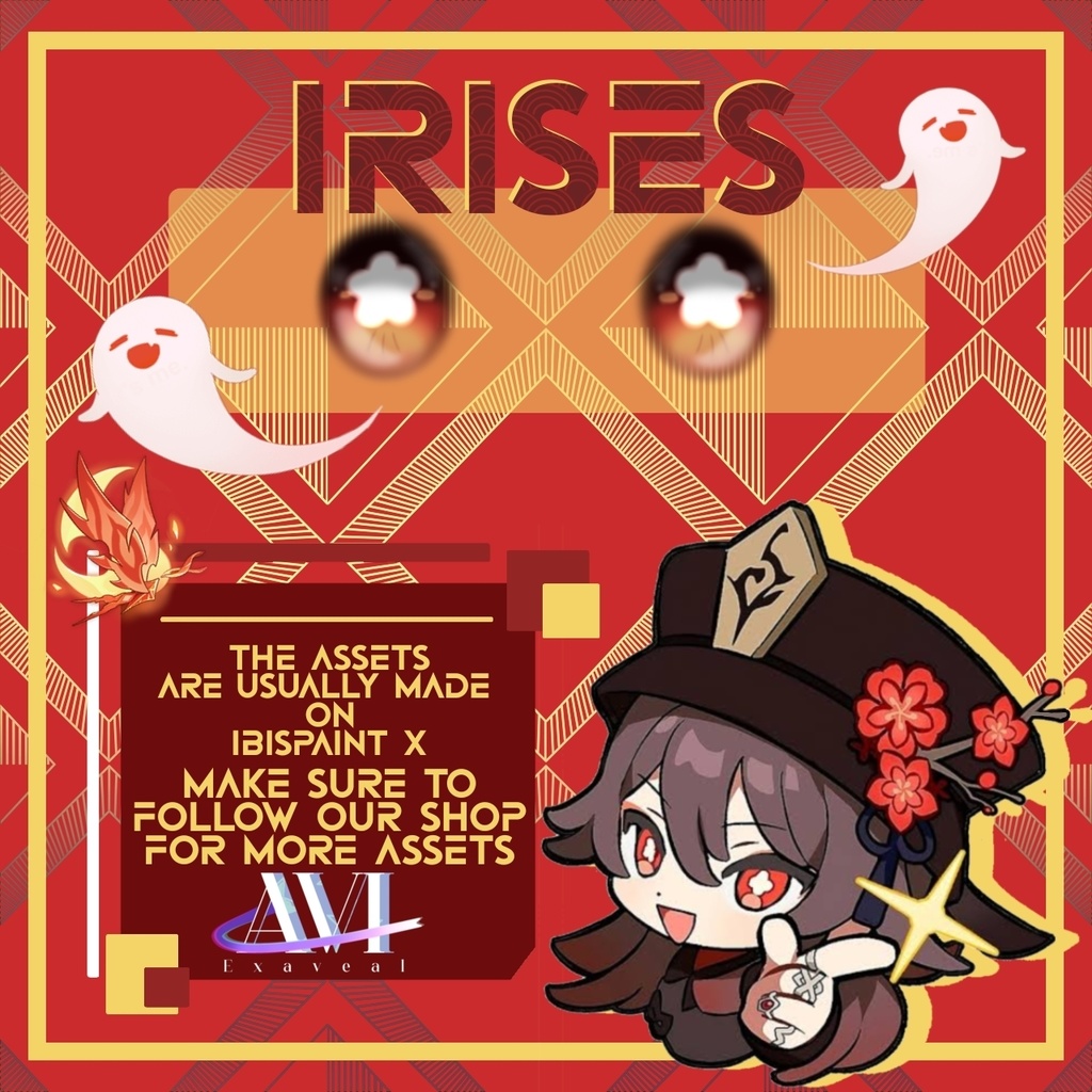 ✦ ─ Genshin impact || Hu Tao Irises - VROID