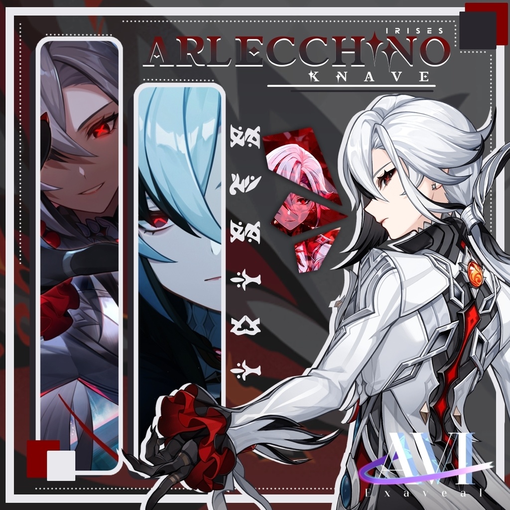 ✦ ─ Genshin impact || Arlecchino Irises - VROID