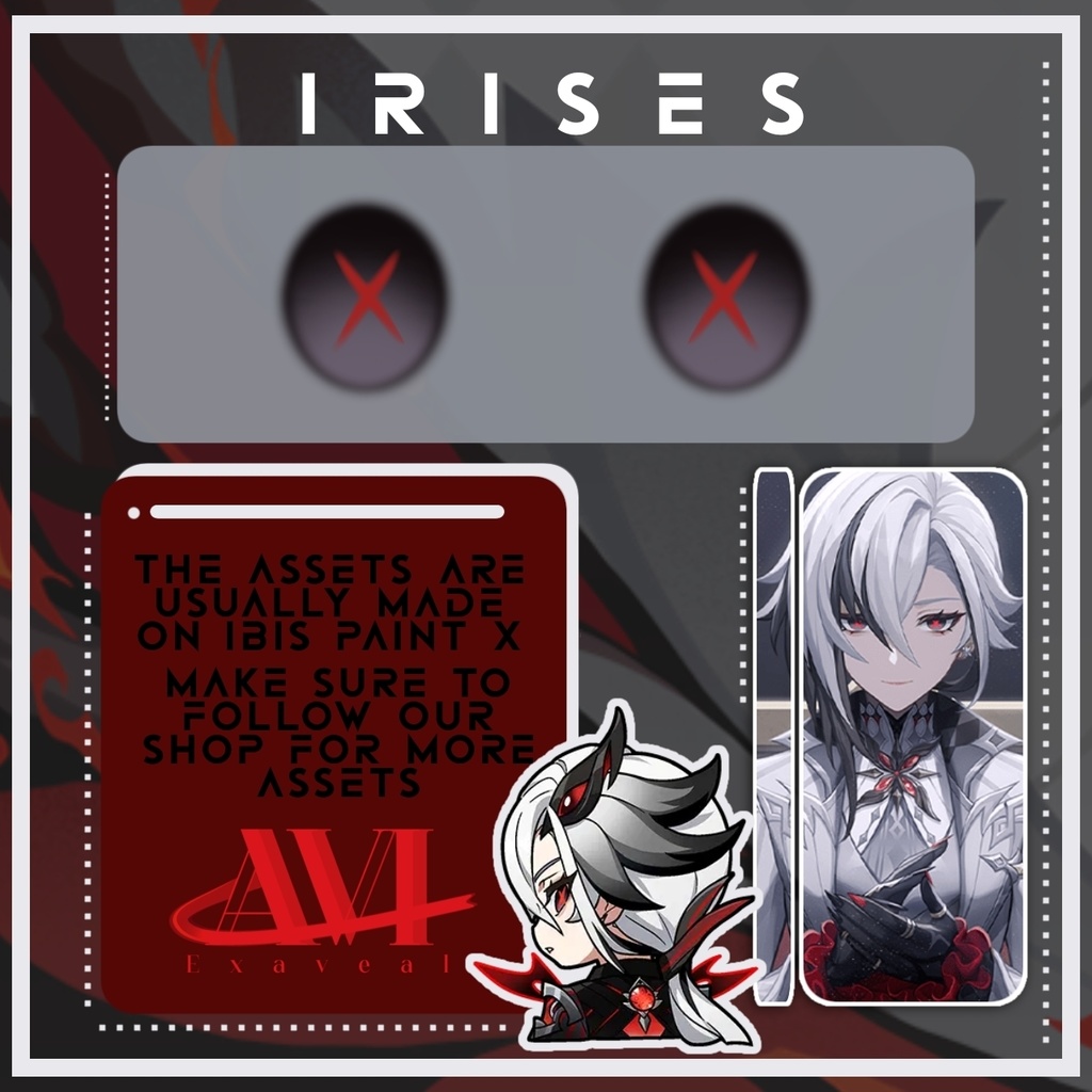 โฆ โ Genshin impact || Arlecchino Irises - VROID