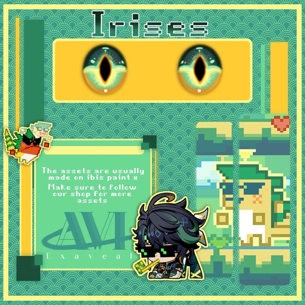 โฆ โ Genshin impact || Kinich Irises - VROID