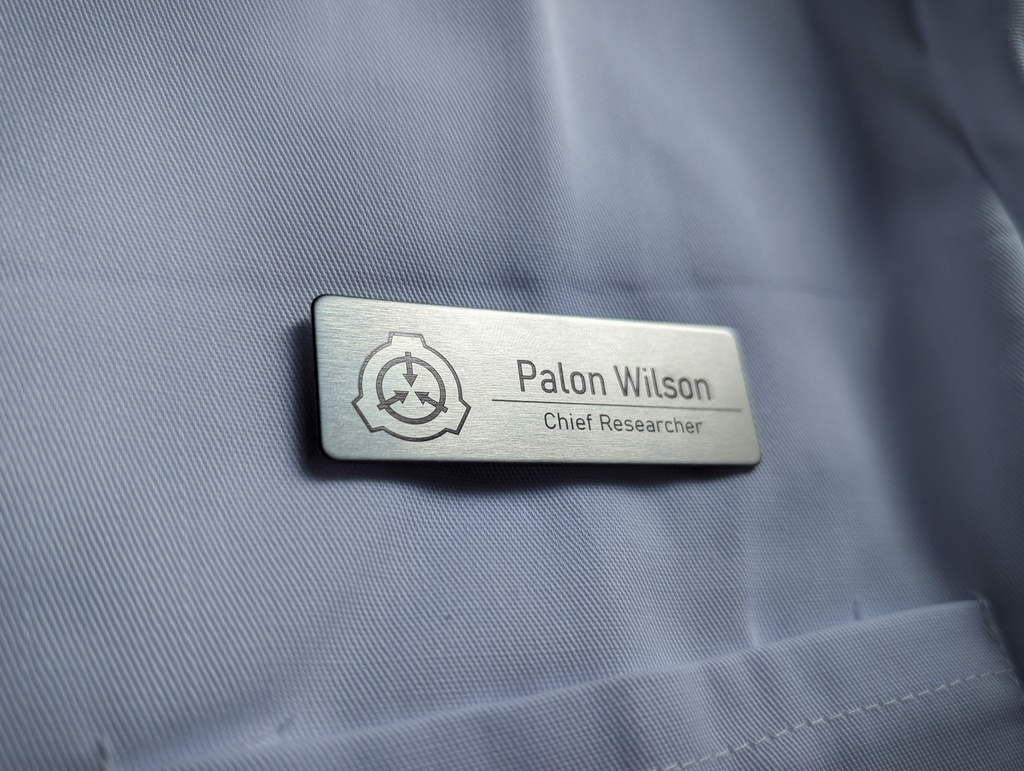 【SCP財団】財団職員ネームプレート【カスタマイズ商品】