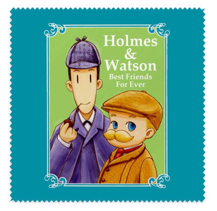 ホォムズ&ワトスン めがね拭き(ポストカード付き)