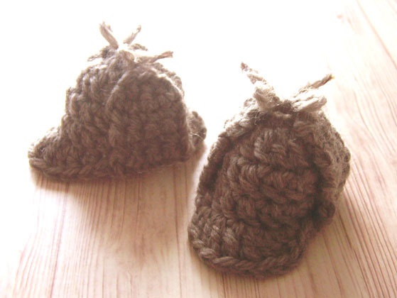 【手編み】ホォムズさんのミニ鹿撃ち帽