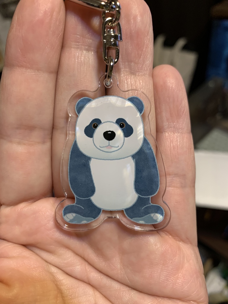 我が家の動物 パンダ アクリルキーホルダー