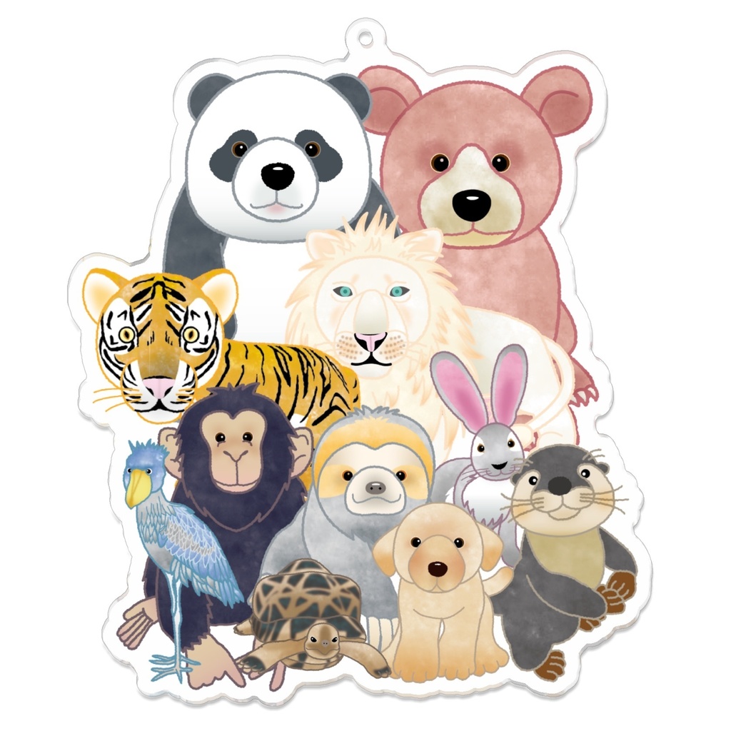 我が家の動物 アッセンブル! アクリルキーホルダー