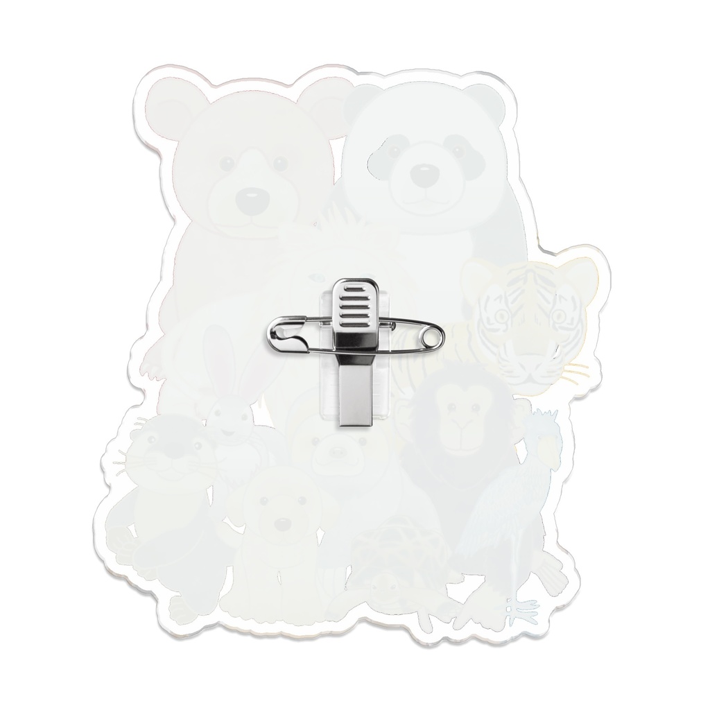 我が家の動物 アッセンブル! アクリルバッジ