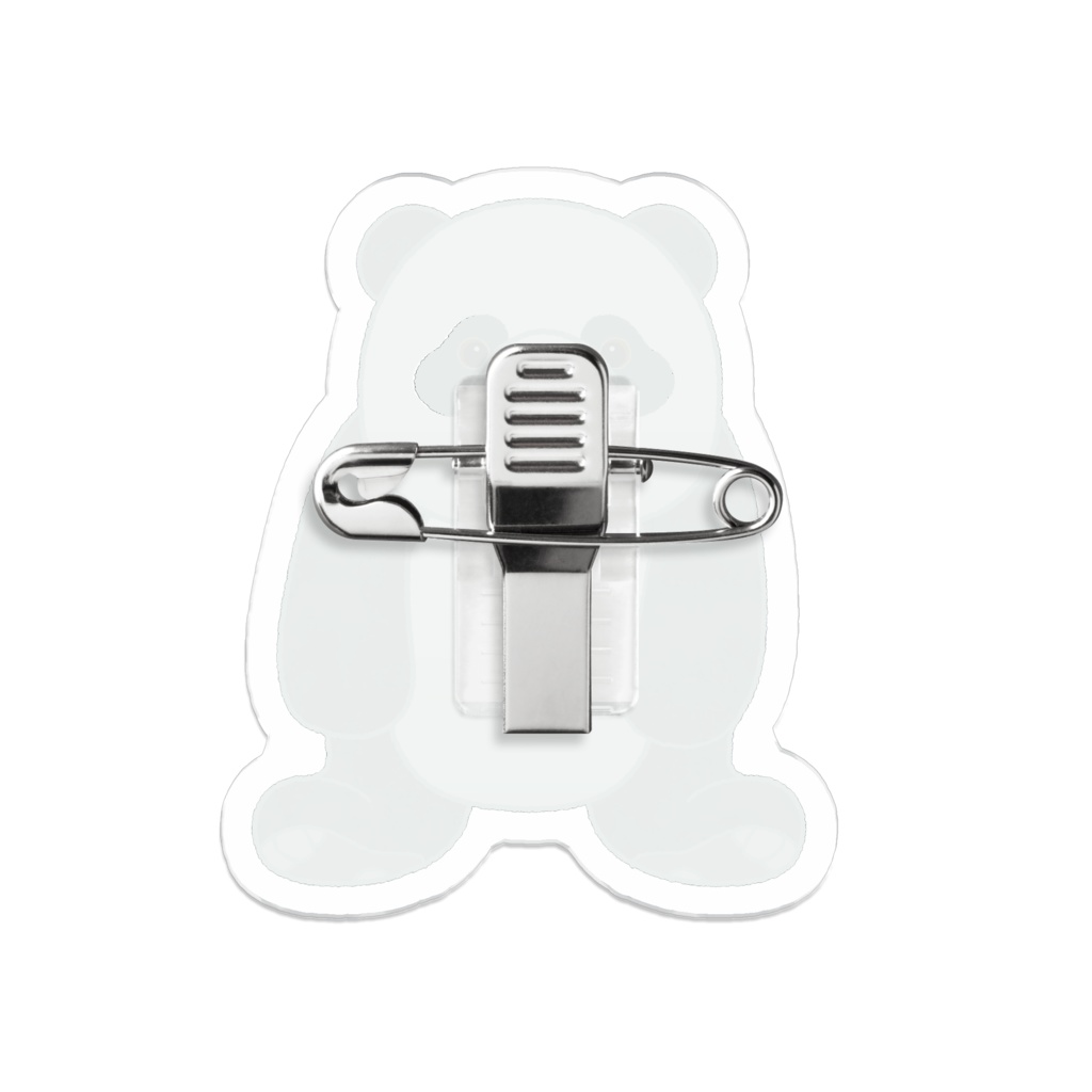 我が家の動物 パンダ アクリルバッジ