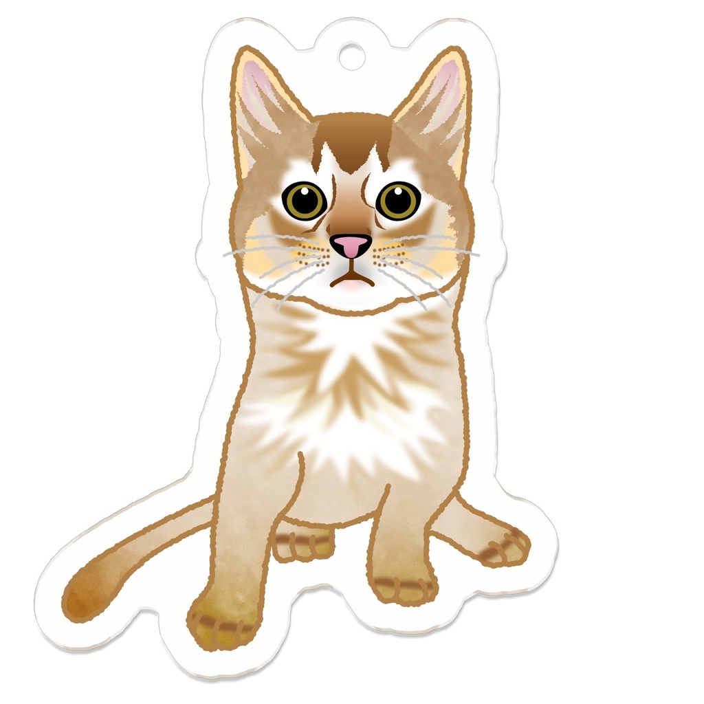 もう猫なんて嫌い!アメリカンショートヘア_アクリルキーホルダー