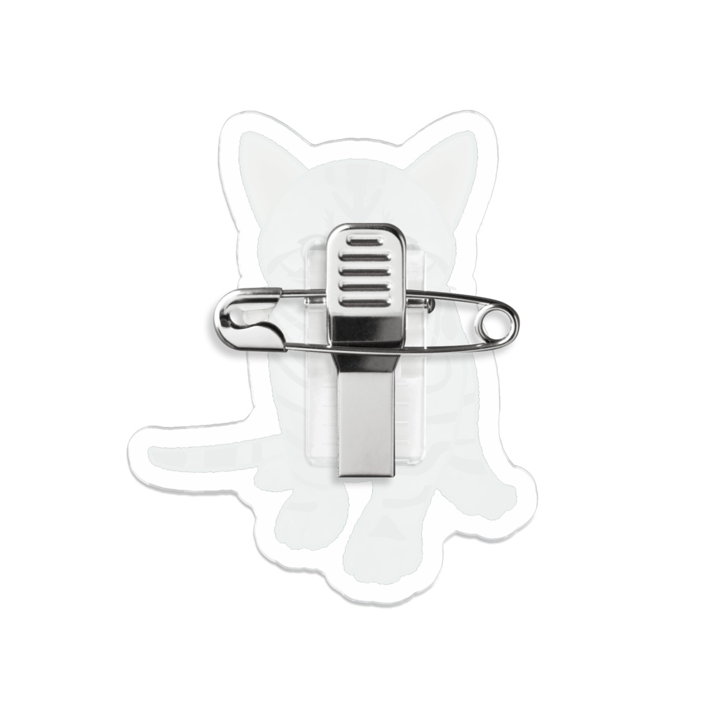 もう猫なんて嫌い!アメリカンショートヘア_アクリルバッジ