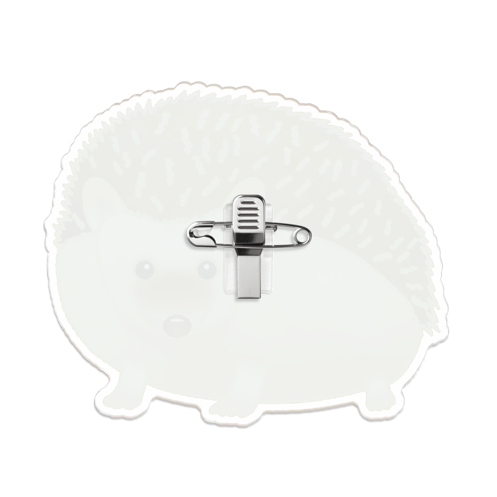 我が家の動物 ハリネズミ アクリルバッジ