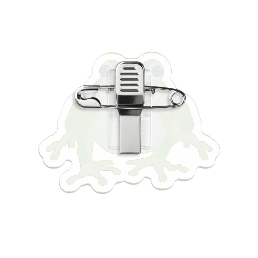 我が家の動物 アマガエル アクリルバッジ