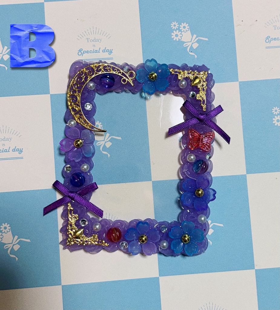 紫💜月ホイップデコケース💜