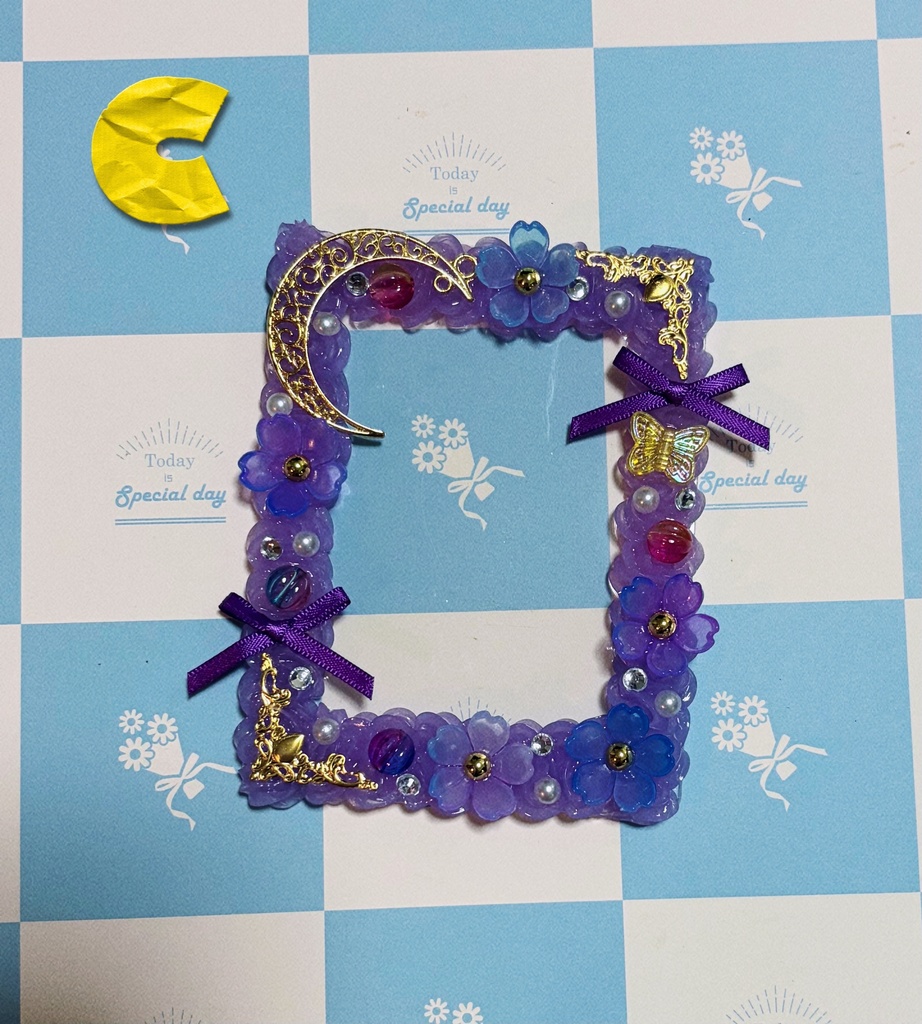 紫💜月ホイップデコケース💜