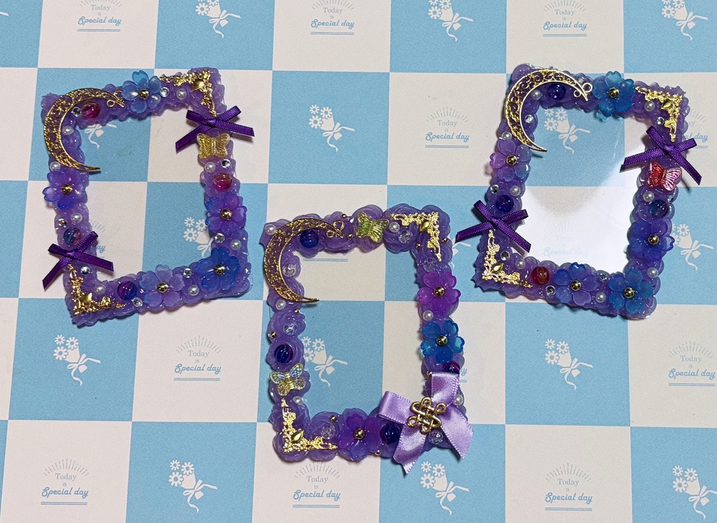 紫💜月ホイップデコケース💜