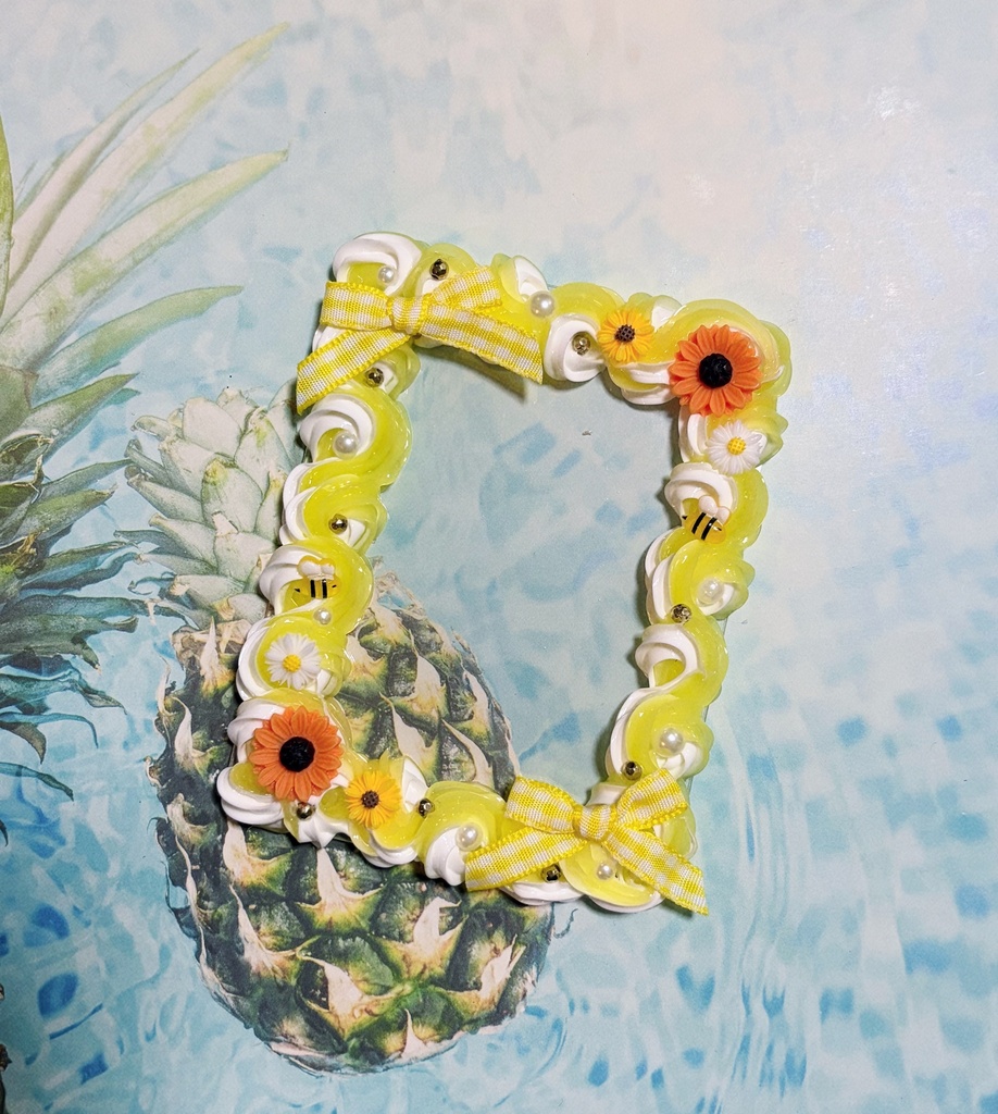 夏🌴🌺✨黄色ホイップデコケース💛