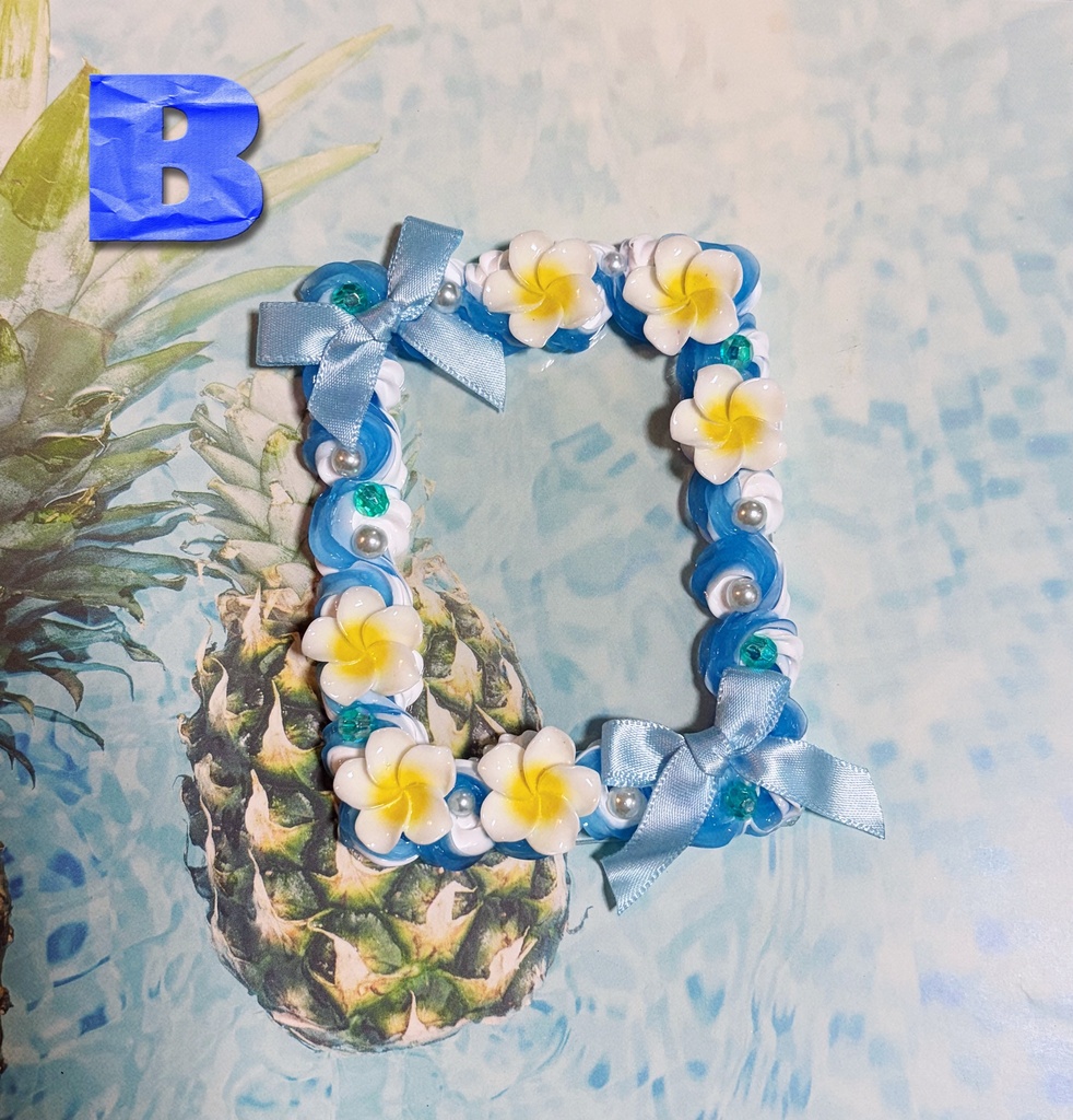 夏🌴🌺✨青ホイップデコケース💙