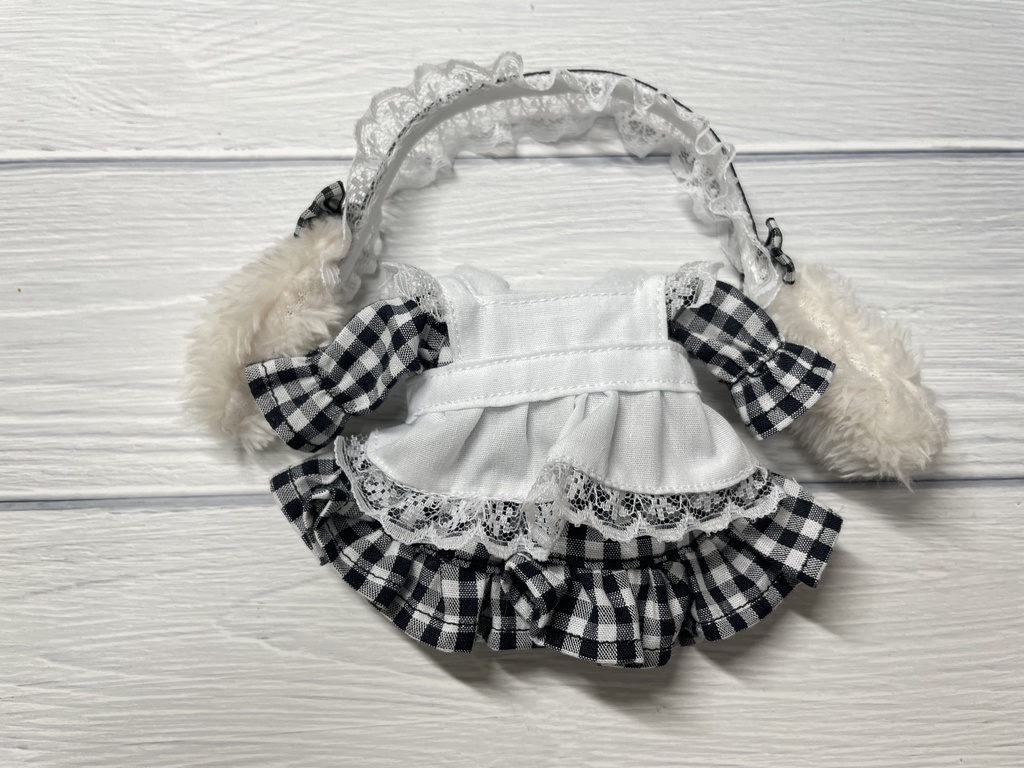 16cmぬい服 うさみみメイド服