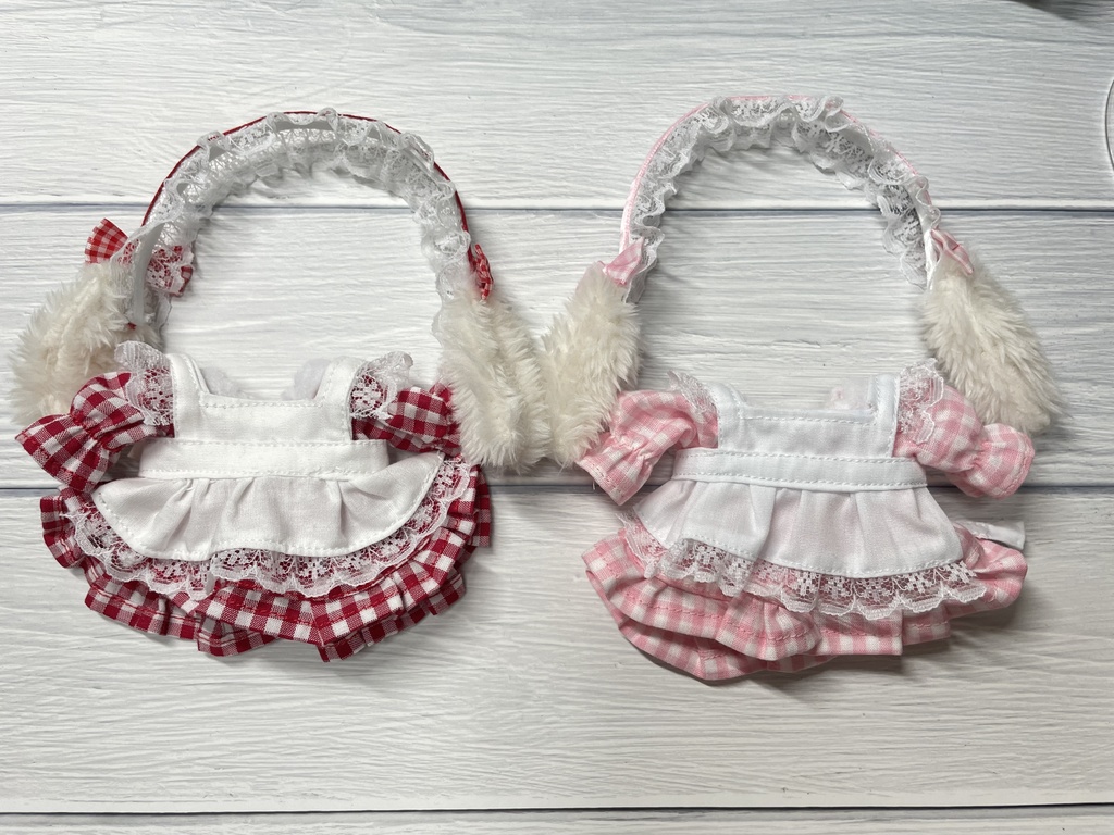 16cmぬい服 うさみみメイド服