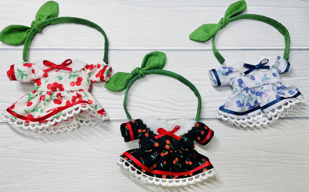 16cmぬい服 さくらんぼワンピース