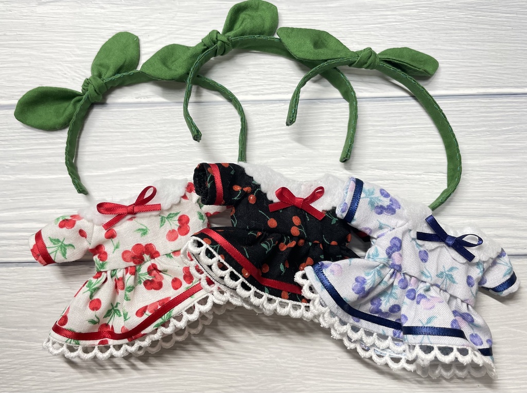 16cmぬい服 さくらんぼワンピース