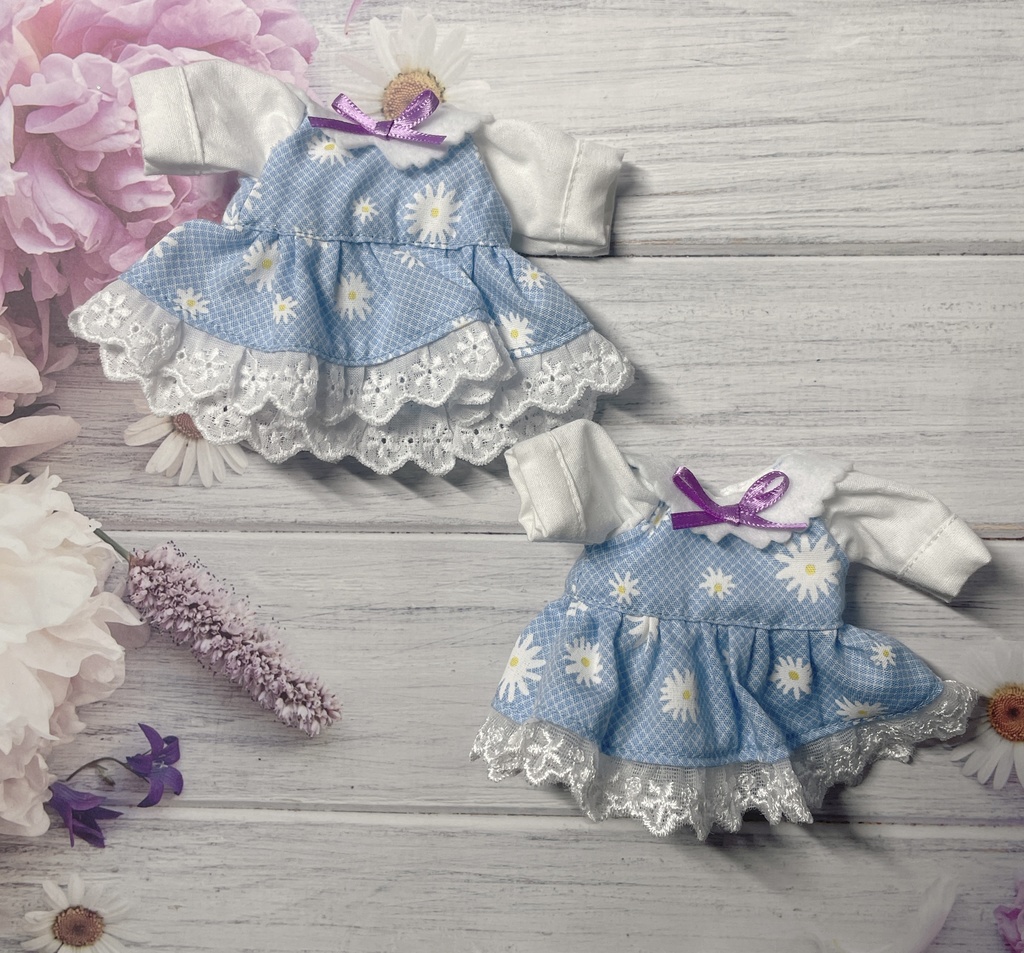 イースター花柄ワンピース