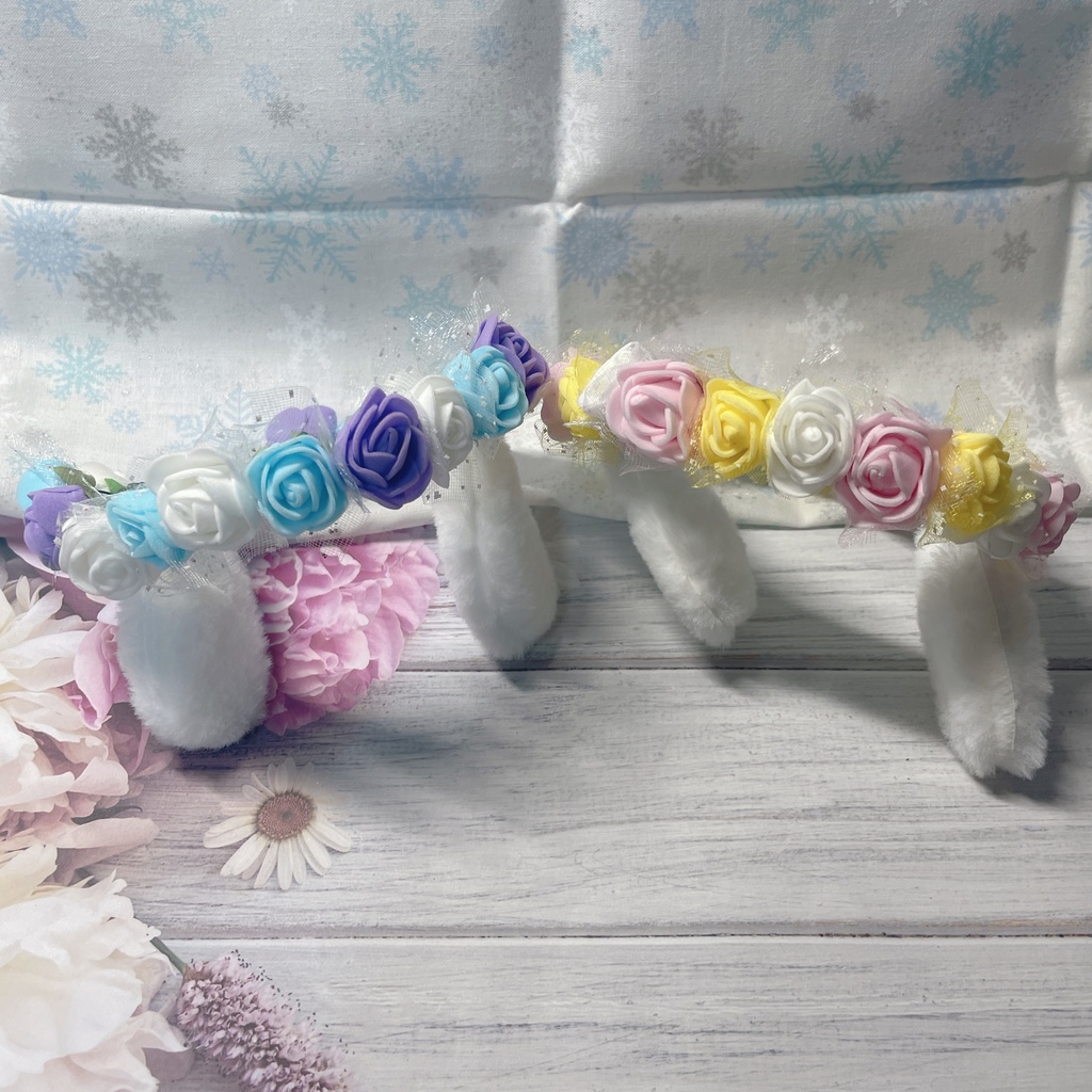 イースター花柄ワンピース