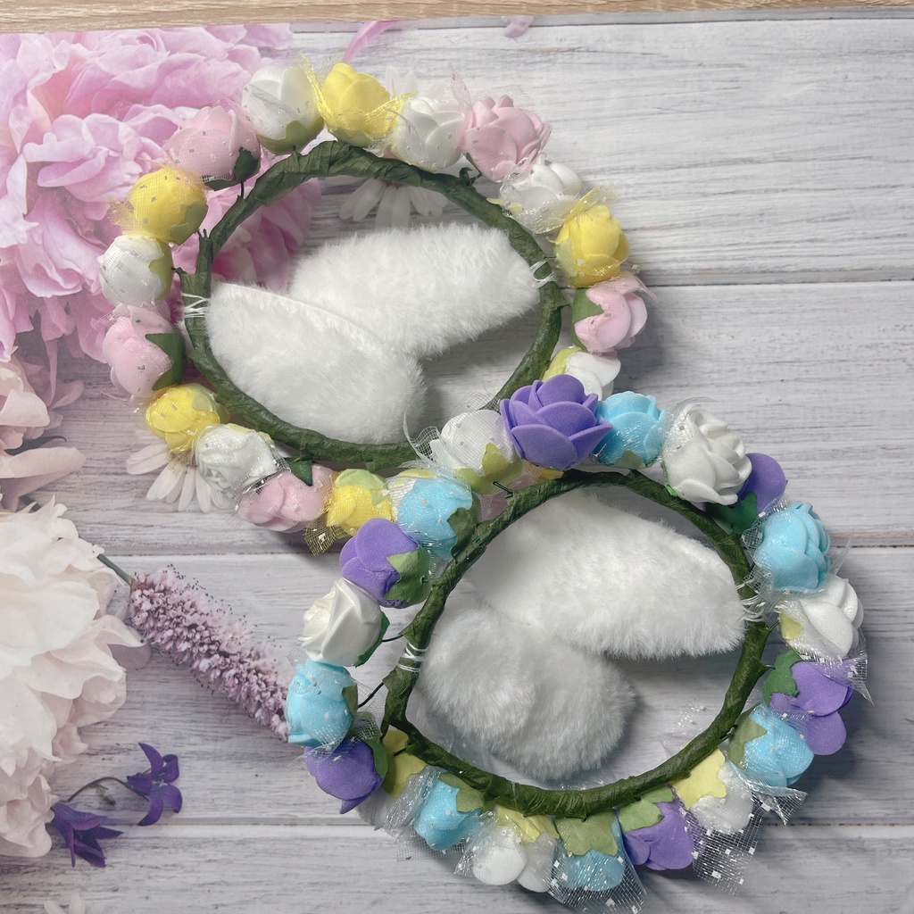 イースター花柄ワンピース