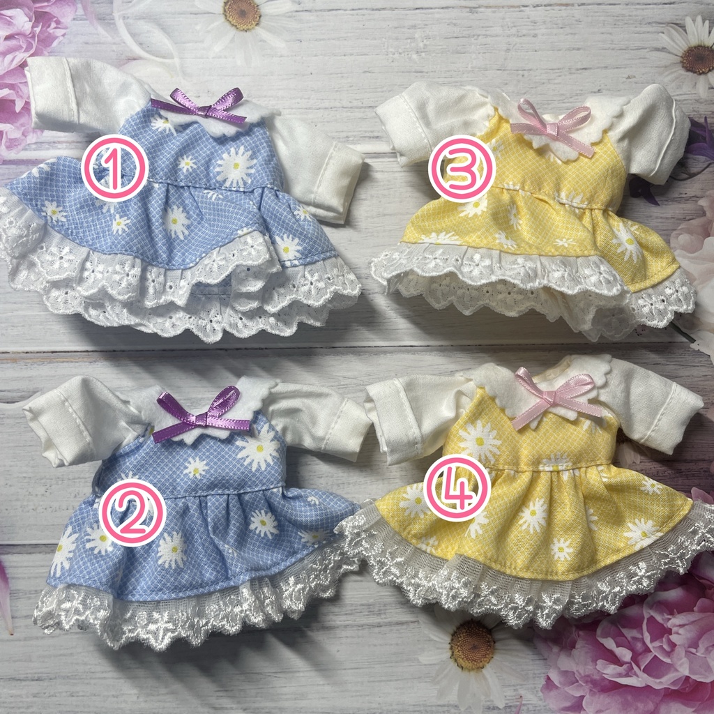 イースター花柄ワンピース