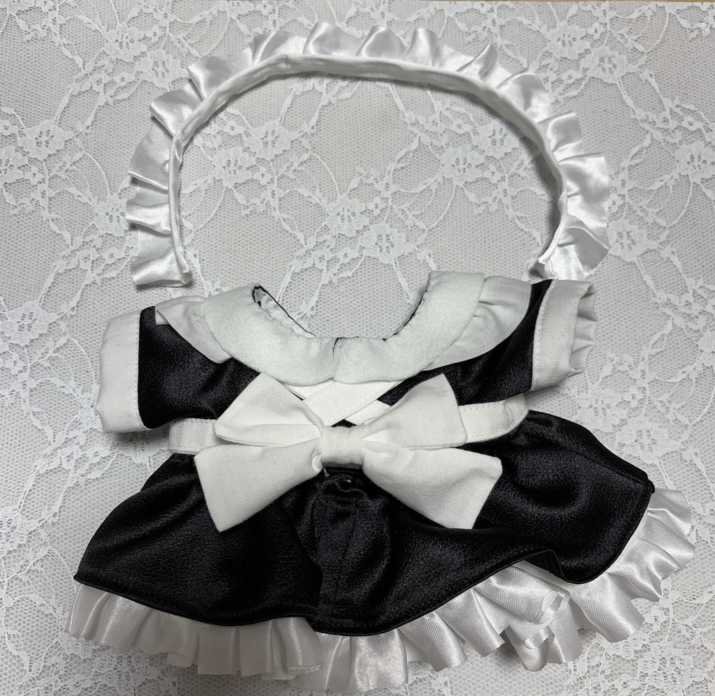 20cm ぬいぐるみ服 メイド服