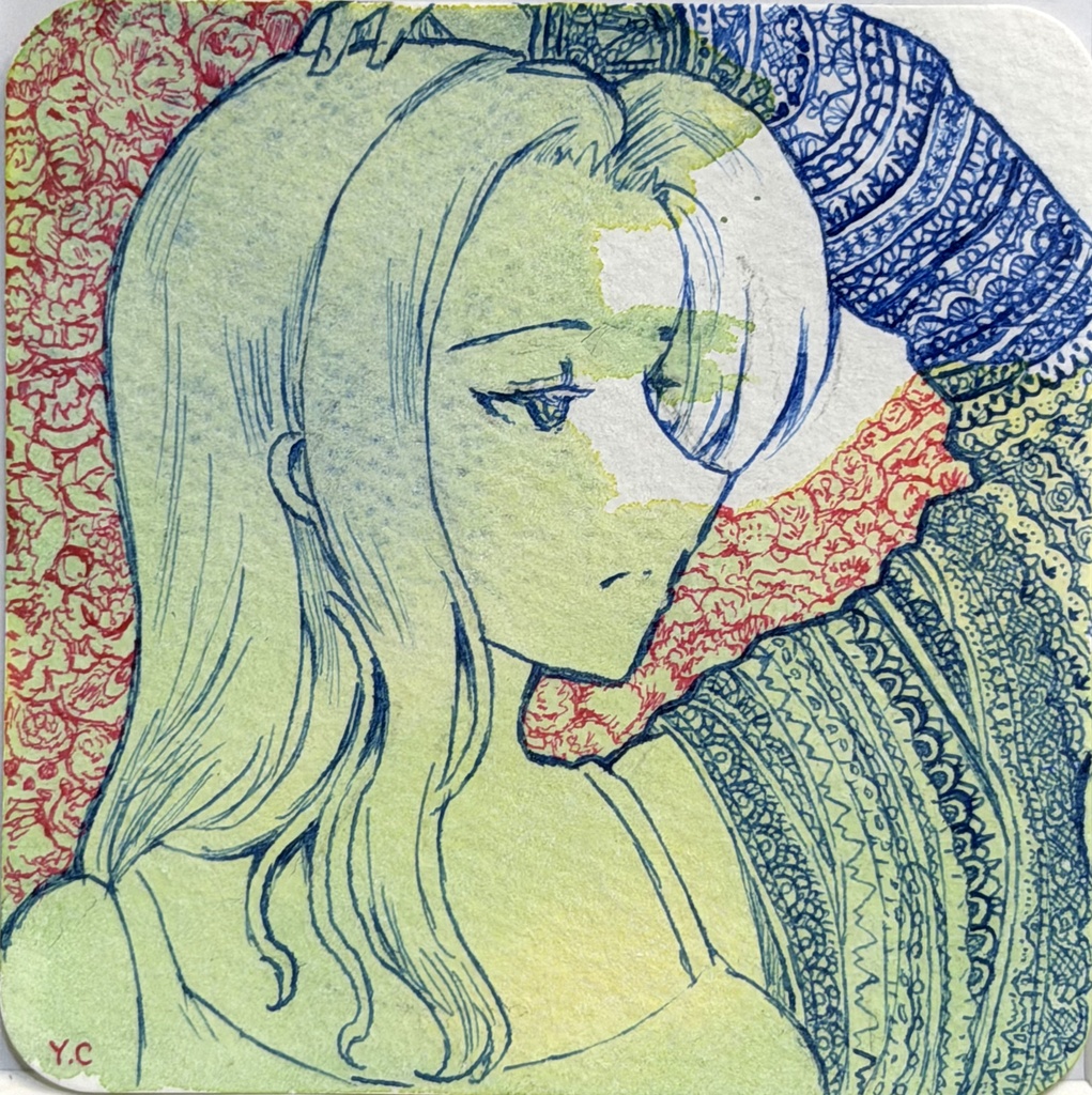 原画イラスト「先を見つめて」