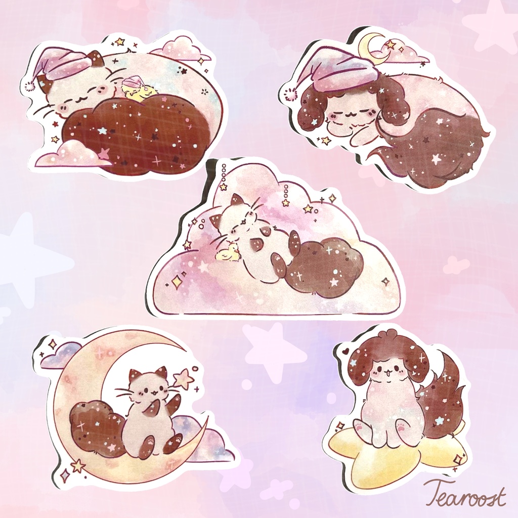 お星様シリーズ マット加工シール