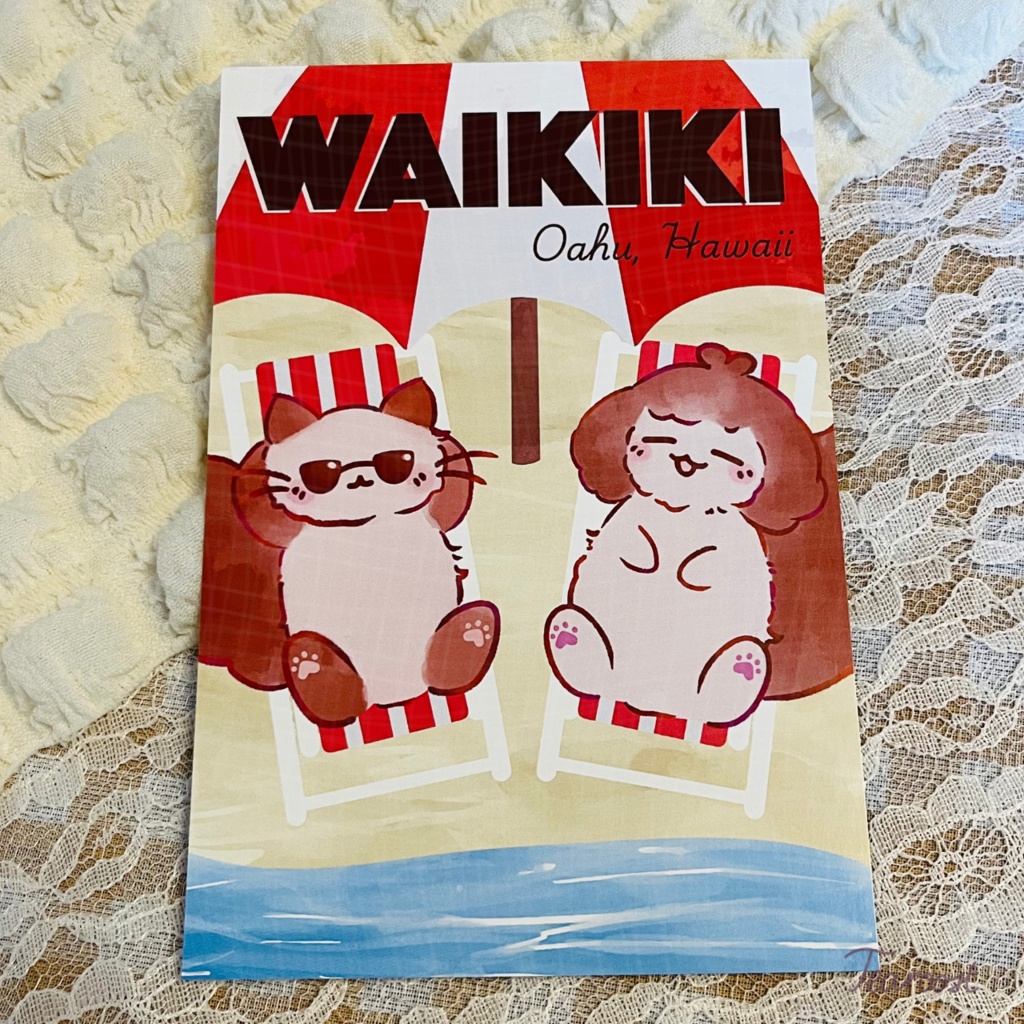 ハワイ旅行ポストカード