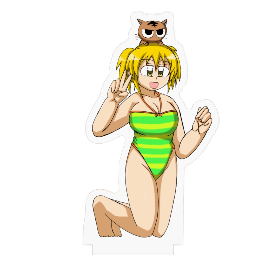 レイコ/スラッシャー アクリルフィギュア お京&虎太郎【水着バージョン】