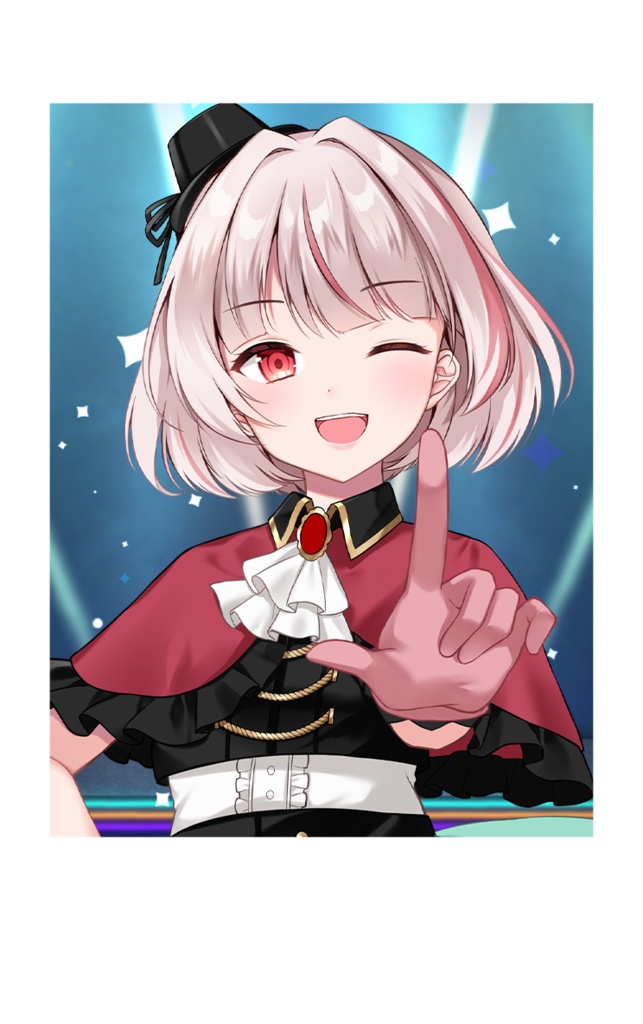 【期間限定】箔押しメッセージ入りチェキ風カード～兎未むむ～