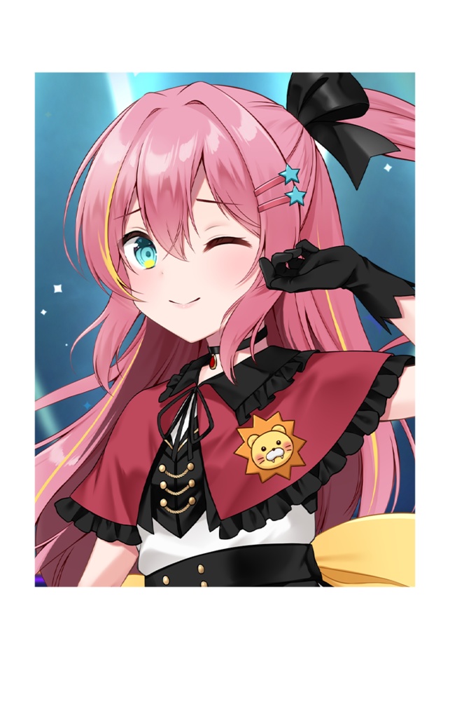 【期間限定】箔押しメッセージ入りチェキ風カード～いのりきりか～