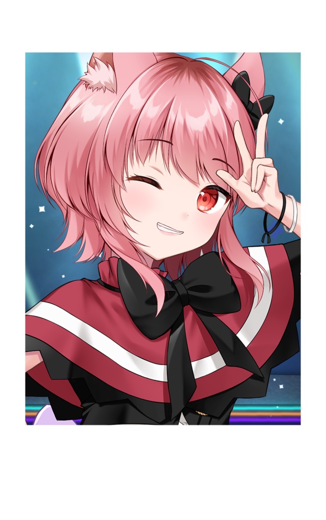 【期間限定】箔押しメッセージ入りチェキ風カード～うちゅーじん～