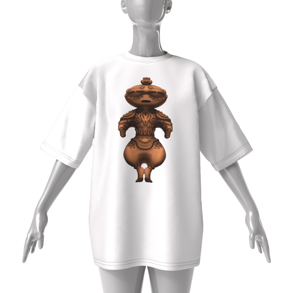 『さやかに輝く刃なりて』3周年記念③土偶Tシャツ(1周年復刻版)