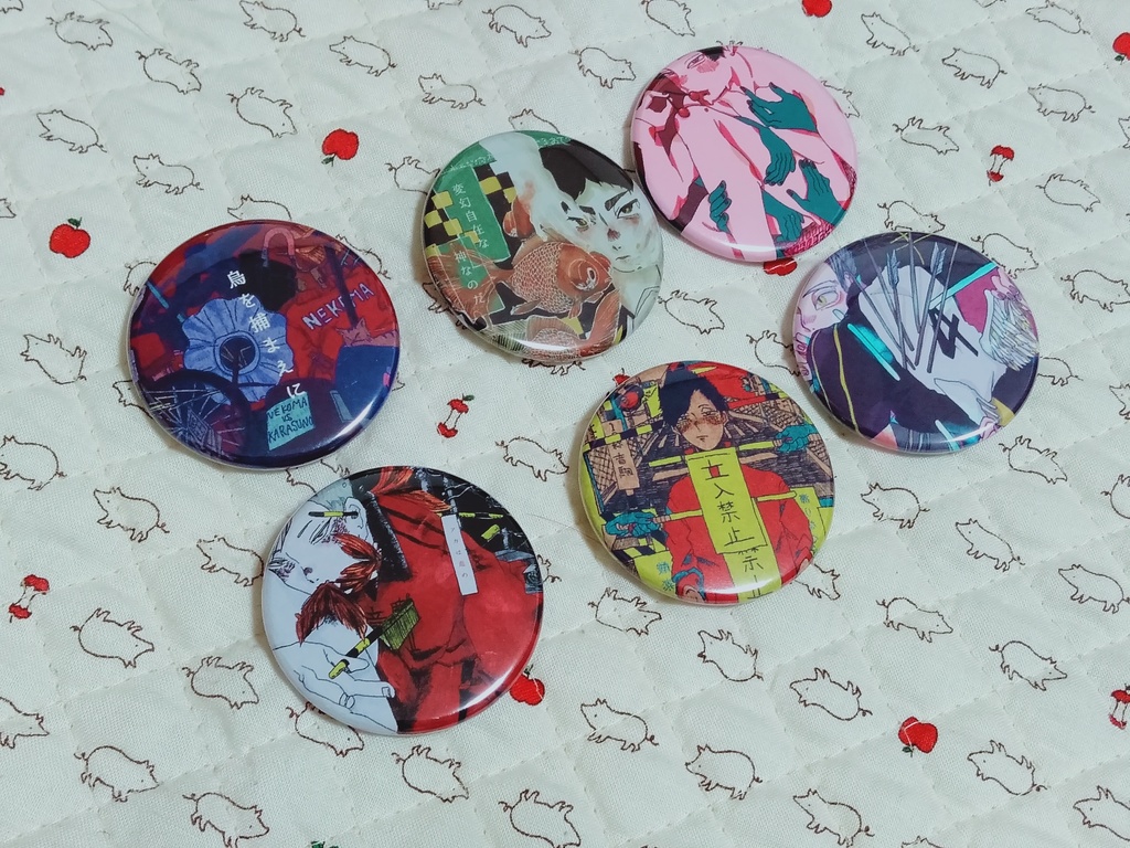 缶バッチ6個セット