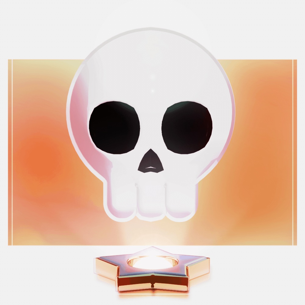 【3D / VTuber Asset】スケルトン
